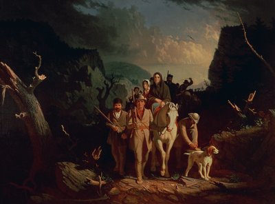 Daniel Boone escorting settlers through the Cumberland Gap, 1851-52 by George Caleb Bingham